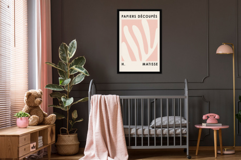 Poster mit Rahmen - Matisse - Roze - Pastel - Abstract - Vertikal-thumbnail-3