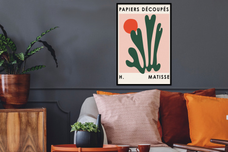 Poster mit Rahmen - Matisse - Kunst - Abstract - Zon - Vertikal-2