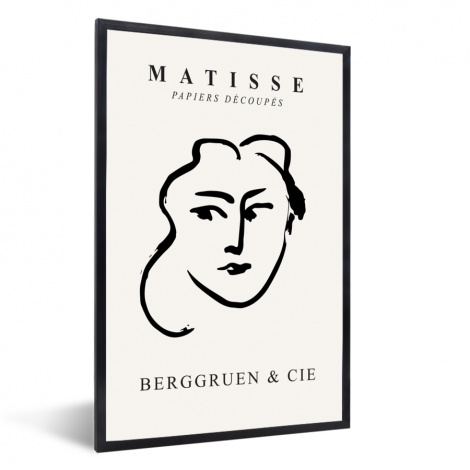 Poster mit Rahmen - Abstract - Vrouw - Henri Matisse - Oude meesters - Vertikal-1