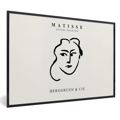 Poster met lijst - Abstract - Vrouw - Henri Matisse - Oude meesters - Liggend