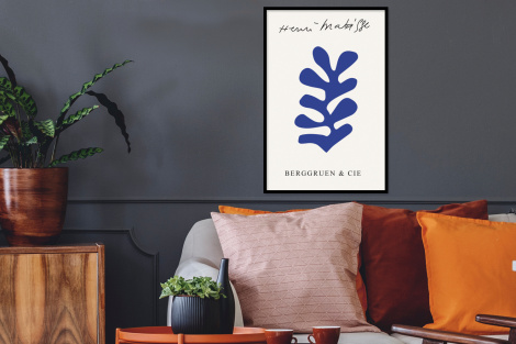 Poster mit Rahmen - Abstract - Blauw - Kunst - Matisse - Vertikal-thumbnail-2