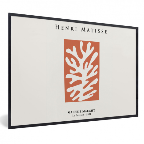 Poster mit Rahmen - Abstract - Oude meesters - Rood - Henri Matisse - Horizontal