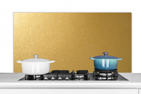 Spritzschutz Küche - Golddruck - Metall