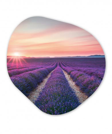 Organisches wandbild - Lavendel - Lila - Blumen-thumbnail-1