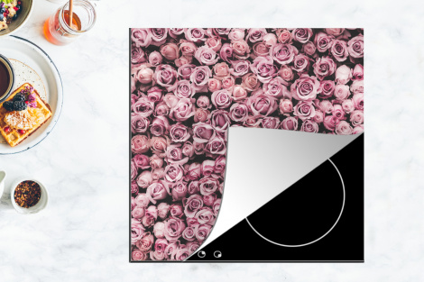 Herdabdeckplatte - Blumen - Rosen - Natur - Rosa - Botanisch-4