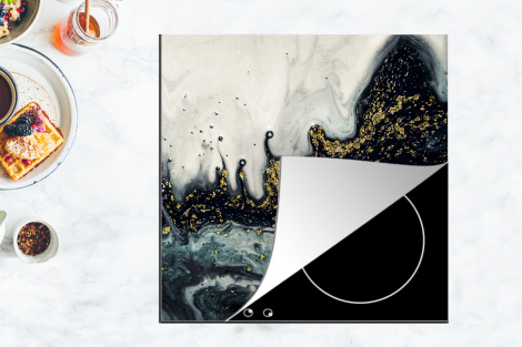 Herdabdeckplatte - Marmor - Abstrakt - Gold - Luxus-4