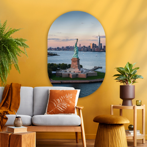 Muurovaal - New York - Vrijheidsbeeld - Skyline-thumbnail-3