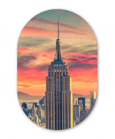 Muurovaal - New York - Manhattan - Empire State Building