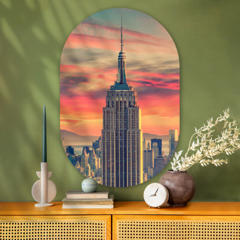 Muurovaal - New York - Manhattan - Empire State Building-thumbnail-2