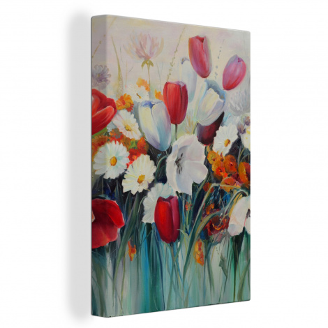 Leinwand - Malerei - Ölgemälde - Blumen-thumbnail-1