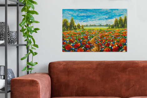 Leinwand - Malerei - Ölfarbe - Blumen - Natur-thumbnail-2