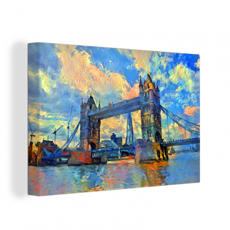 Leinwand - Gemälde - London - Brücke - Öl-1