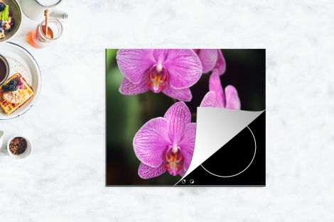 Inductiebeschermer - Roze orchidee-4