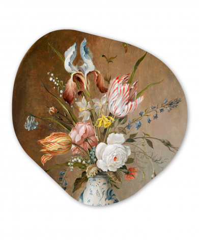 Organisches wandbild - Stilleben mit Blumen - Balthasar van der Ast - Malerei-thumbnail-1