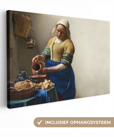 Canvas - Het melkmeisje - Kunst - Oude meesters - Vermeer-thumbnail-1