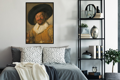 Poster mit Rahmen - Der fröhliche Trinker - Gemälde von Frans Hals - Vertikal-4