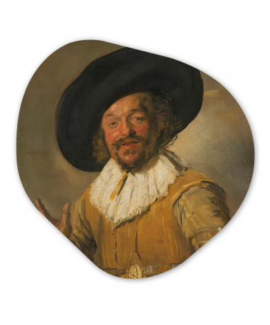 Organisch schilderij - De vrolijke drinker - Schilderij van Frans Hals-thumbnail-1