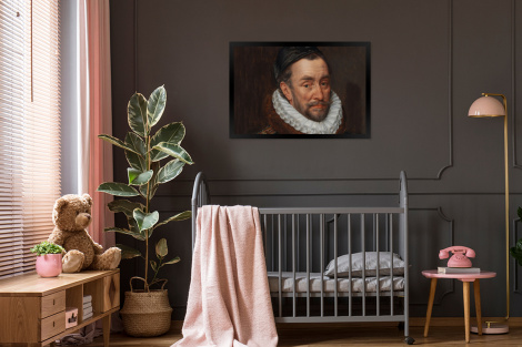 Poster mit Rahmen - Wilhelm von Oranien - Gemälde von Adriaen Thomasz. - Horizontal-3