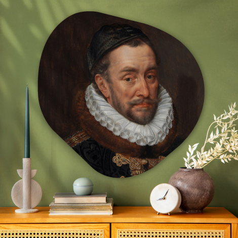 Organisch schilderij - Willem van Oranje - Schilderij van Adriaen Thomasz.-3