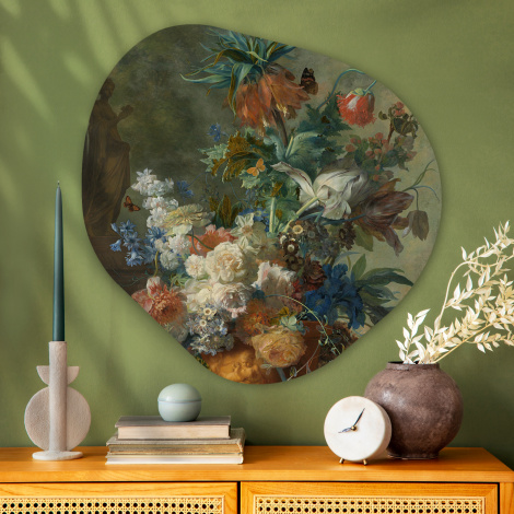 Organisches wandbild - Stillleben mit Blumen - Gemälde von Jan van Huysum-thumbnail-3