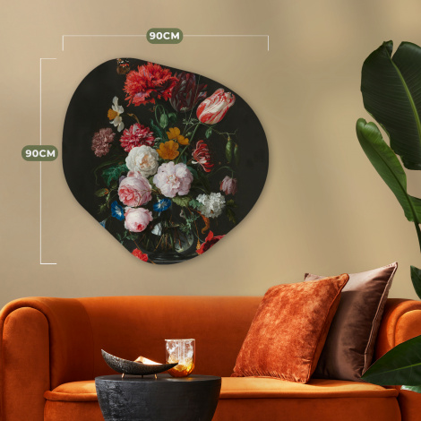Organisches wandbild - Stilleben mit Blumen in einer Glasvase - Gemälde von Jan Davidsz. de Heem-6