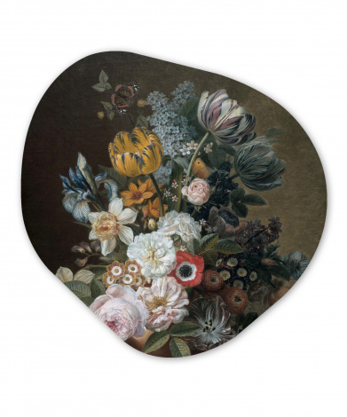 Organisch schilderij - Stilleven met bloemen - Schilderij van Eelke Jelles Eelkema-1