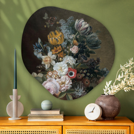 Organisches wandbild - Stilleben mit Blumen - Gemälde von Eelke Jelles Eelkema-3