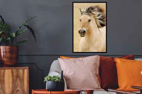 Poster met lijst - Paarden - Dieren - Manen - Portret - Staand-2