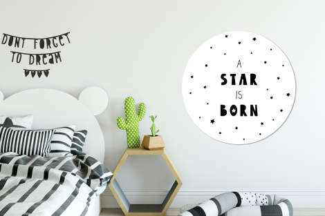 Muurcirkel - Quotes - A star is born - Baby - Kinderen - Spreuken-thumbnail-2