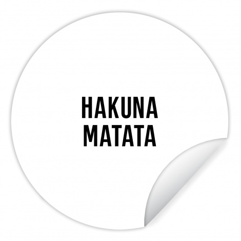 Runde Tapete - Zitate - Hakuna matata - Kinder - Baby - Text-thumbnail-1