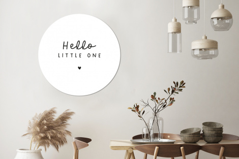 Behangcirkel - Quotes - Hello little one - Baby - Spreuken - Kinderen-3