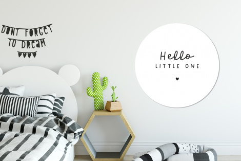 Behangcirkel - Quotes - Hello little one - Baby - Spreuken - Kinderen-2