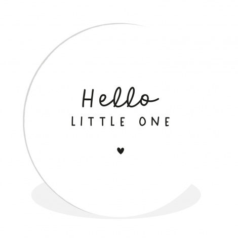 Muurcirkel - Quotes - Hello little one - Baby - Spreuken - Kinderen-1