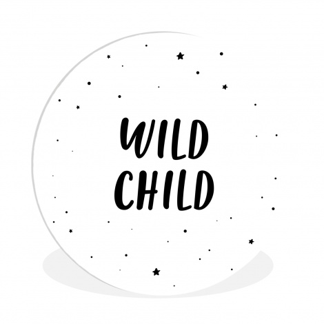 Muurcirkel - Quotes - Wild child - Baby - Kinderen - Tekst-thumbnail-1