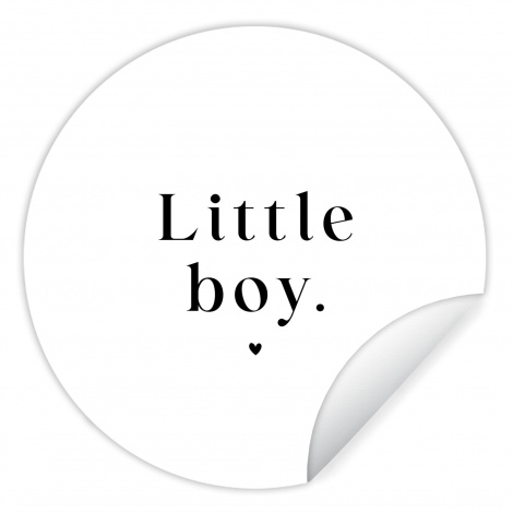 Runde Tapete - Kinder - Sprichwörter - Kleiner Junge - Zitate - Jungen-thumbnail-1