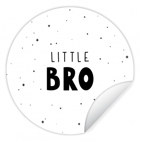 Behangcirkel - Spreuken - Kind - Jongens - Little bro - Quotes-1