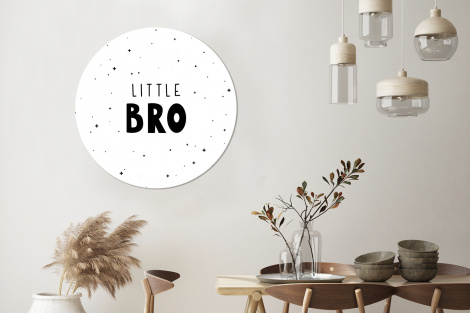 Behangcirkel - Spreuken - Kind - Jongens - Little bro - Quotes-3