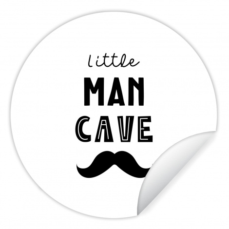 Behangcirkel - Quotes - Little man cave - Spreuken - Jongens - Kind