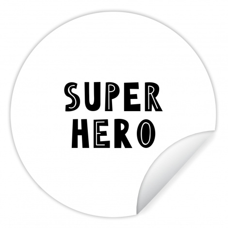 Behangcirkel - Jongens - Quotes - Super hero - Kind - Spreuken