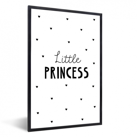 Poster met lijst - Spreuken - Little princess - Meisjes - Prinses - Quotes - Staand-thumbnail-1