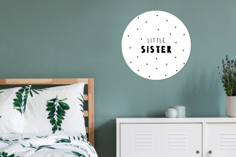 Behangcirkel - Meisjes - Zusje - Little sister - Spreuken - Quotes-4