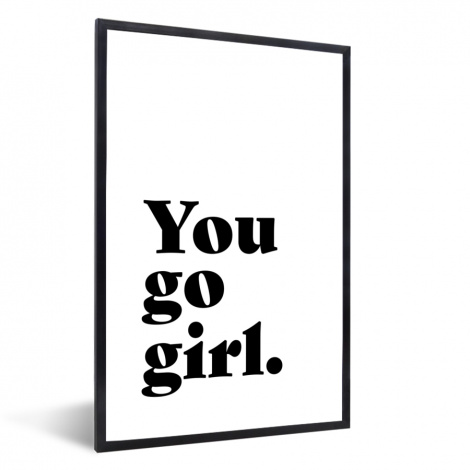 Poster mit Rahmen - Sprichwörter - Du gehst Mädchen - Mädchen - Kinder - Zitate - Vertikal-thumbnail-1