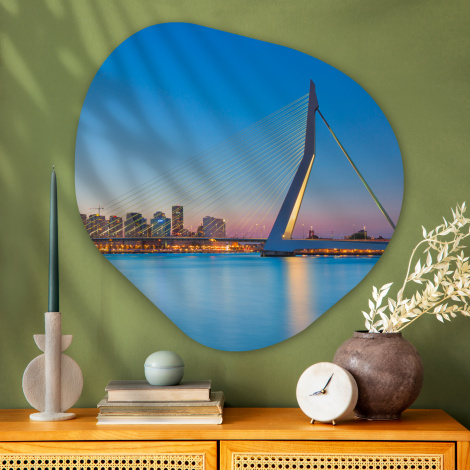 Organisch schilderij - Rotterdam - Skyline - Water-thumbnail-3