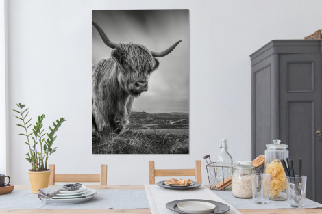 Canvas schilderij - Koeien - Schotse hooglander - Natuur - Dieren-thumbnail-4