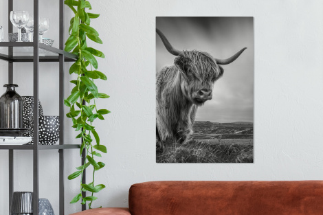 Canvas - Koeien - Schotse hooglander - Natuur - Dieren-2