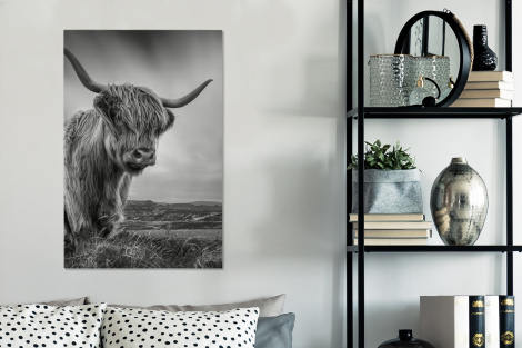 Canvas schilderij - Koeien - Schotse hooglander - Natuur - Dieren-thumbnail-3