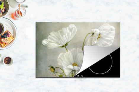 Herdabdeckplatte - Blumen - Stillleben - Mohn - Weiß - Botanisch-thumbnail-4
