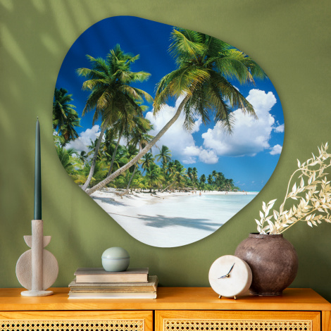 Organisch schilderij - Strand - Palmboom - Tropisch-3