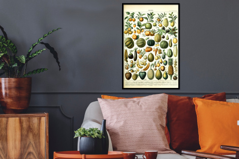Poster met lijst - Fruit - Eten - Design - Vintage - Adolphe Millot - Staand-thumbnail-2
