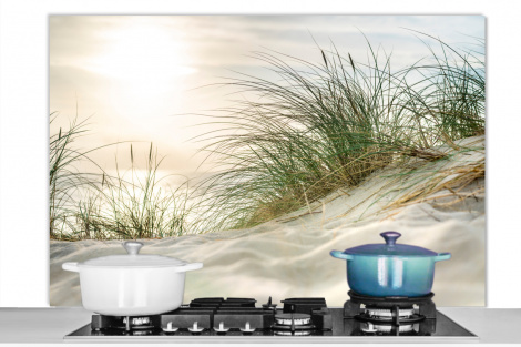 Spritzschutz Küche - Dünen - Watteninseln - Wasser-1
